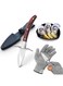 with Premium Quality Wood-Handle 5-Leve Protection Food Grade Shucking Knife and Gloves Oyster Shucking Kit
