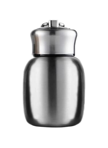 Oasisgalore Mini 7 oz Stainless Steel Water Bottle, Small Vacuum Insulated Water Bottle Leak Proof Sport Tumbler Cup Hot and Cold Water Bottle for Women Girls Kids Gift Milk Tea Lunch (Silver)