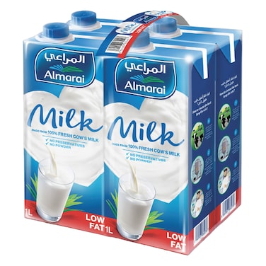 Almarai UHT Low Fat Milk 1L Pack of 4