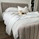 Sleep Haven Upholstered Twin Size Bed (120 X 190 CM) Dark Beige Color
