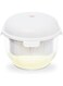 Azonee Greek Yogurt Maker With Ultra Fine Mesh Strainer Basket, 1.7qt Thick and Creamy Greek Yogurt, High Protein Snack, Eco-Zen Material Container for Homemade Greek Yogurt (White)