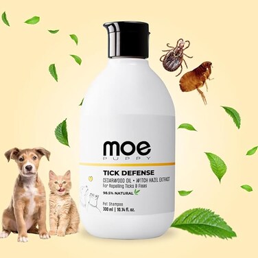 Tick Defense Shampoo for repelling Ticks and Fleas   Natural Tick Defense Shampoo for Dogs and Cats   Sulfate &amp; Paraben Free (300 ml)