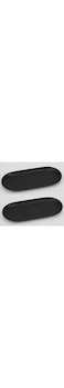 Fermus Stainless Steel Decorative Tray, Set of 2, 9 Inch Long, Jewelry Dish Cosmetics Organizer Bathroom Clutter Serving Platter Small Storage Tray, Oval, Matte Black