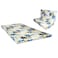 Premium Tri Fold Floral Guest Mattress, 180x120x7cm
