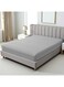 Linen Klub 1-Piece Stripe Fitted Sheet- Luxury Hotel Collection, 100% Premium Cotton with Smooth Sateen Texture, Deep Pocket with Durable Elastic Edges &acirc;&euro;&ldquo; Size: Double Cotton Silver 200x160cm