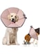 Dog Cone Dog Recovery Collars, Dog Surgery Collar, Soft Dog Cones for Dogs After Surgery for Medium Large Dog, Not Impede Vision Dog Recovery Collar, Adjustable Waterproof Pet Cone Help Dog Healing
