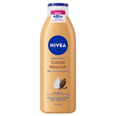 NIVEA Body Lotion, Dry Skin, Cocoa Butter, 48H Deep Moisture, 250ml