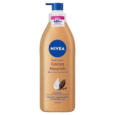 NIVEA Body Lotion, Dry Skin, Cocoa Butter, 48H Deep Moisture, 400ml