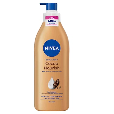 NIVEA Body Lotion, Dry Skin, Cocoa Butter, 48H Deep Moisture, 625ml