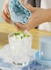 Silicone Mini Cylinder Ice Cube Mold - Make 60 Small Ice Cubes in a Bucket with Lid - Easy-Release Press-Type Ice Cup Mold