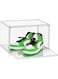 LENDIS Shoe Organizer Clear Stackable Acrylic Shoe Cabinet, Sneaker Storage Box Rack With Lid Shoe Box, Sneaker Hanging Bag Display Case, Easy To Assemble (1 Pack)