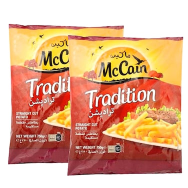 McCain Tradition Straight Cut Potato 750g Pack of 2