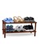 2-Layer Shoe Rack Brown 74x29.5x26cm