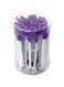 IBILI Fondant Crimper Set 10 cm 10 Pieces of Plastic, White/Purple, 10 x 8 x 8 cm