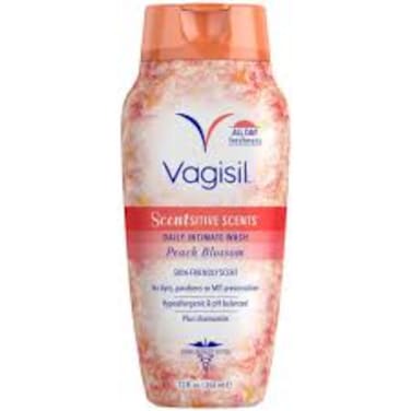 VAGISIL SCENSITIVE SCENTS PEACH BLOSSOM  DAILY INTIMATE WASH 354ML