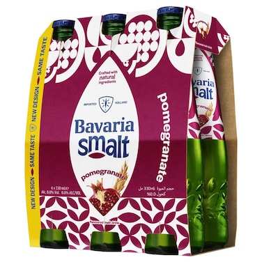 بافاريا مشروب شعير بنكهة الرمان قارورة، 330 ملل حزمة من 6