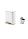 Trash Can with Lid, Plastic Garbage can with Press top Lid, Gold Step Pedal Trash can, Narrow Trash bin for Kitchen, Bathroom, Bedroom, Living Room, Office Trash Can&iuml;&frac14;&circ;12L&iuml;&frac14;&permil;