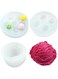 3 PCS 3D Ice Cream Ball Molds, Silicone Cookie Pastry Molds, Ice Cream Cone Popsicle Molds, for Chocolate, Dessert, Fondant, Soap, Candle Making, Wedding &amp; Birthday Party Decor