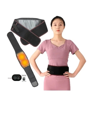 Baig Waist Heating Pad Bag Electric Heating Waist Massage Belt For Lower Back And Abdominal Pain Lower Back Hot Pain Relief