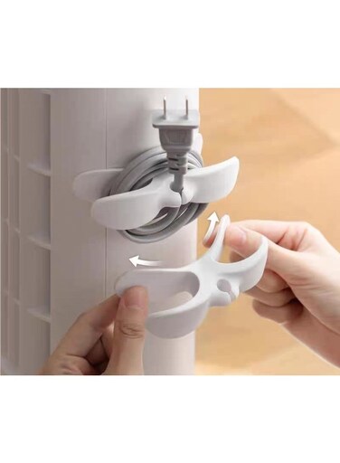 Generic Rotating Cable Organizer &amp; Wire Holder - Adhesive Power Cord Management Clip For Home &amp; Office
