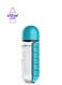 زجاجة مياه رياضية عامة 2 في 1 مع منظم حبوب، أزرق/شفاف، 3.1 × 9.3 بوصة