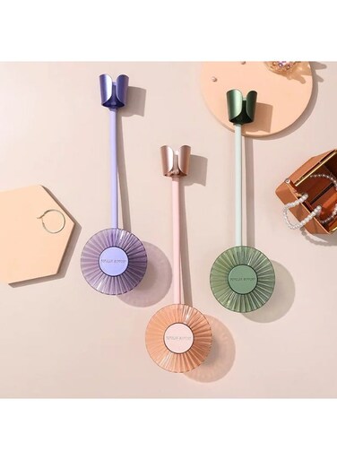 رف حائط ثابت لمجفف الشعر بايج ليزي، مجفف شعر يدوي حر، علاقة حائط لمجفف الشعر اليدوي الحر، رف حمام