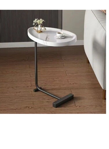 Baig Corner Table Living Room Home Sofas Side Table Hotel Homestay Simple Bedside Side Table Small Coffee Table Concave Black Rod
