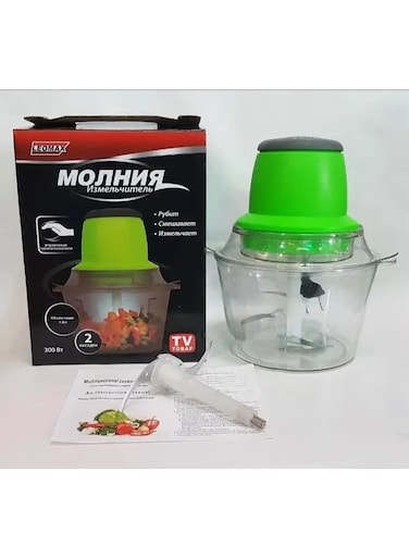 Generic Leomax &ldquo;Molniya&rdquo; Electric Food Chopper &amp; Grinder - 300W Multifunction Vegetable &amp; Meat Processor