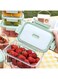 Generic Portable Fruit &amp; Vegetable Storage Container With Colander &amp; Handle - Fresh-Keeping Fridge Organizer Box With 4-Sided Locking Lid - BPA-Free Berry &amp; Produce Saver