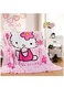 Generic Kids Blanket Cute Anime Sofa Cover Summer Air Conditioning Blanket For Bed Cartoon Leisure Bedspread Soft Sheets (Hello Kity)