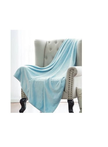 Generic Fleece Flannel Blanket Soft Warm Skin-Friendly Flannel Solid Color Bedding Supply For Winter Home Blankets For The Couch 200X230cm