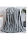 Generic Fleece Flannel Super King Size Blanket Soft Warm Skin-Friendly Flannel Solid Color Bedding Supply For Winter Home Blankets For The Couch 200*230cm-Grey