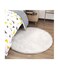Generic Soft Artificial Sheepskin Rug Chair Cover Bedroom Mat Artificial Wool Warm Hairy Carpet Seat Textil Fur Area Rugs Home Decorate 90*90cm Pink Circular