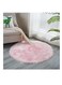 Generic Soft Artificial Sheepskin Rug Chair Cover Bedroom Mat Artificial Wool Warm Hairy Carpet Seat Textil Fur Area Rugs Home Decorate 90*90cm Pink Circular