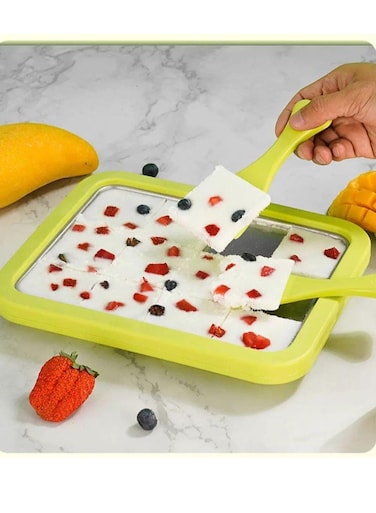 Baig Yogurt Machine Stainless Steel Freeze Yogurt Maker, Instant Rolling Ice Yogurt Machine With