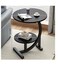 Baig Sleek C-Shaped Accent Table - Space-Saving Side Table For Office And Living Room