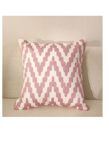 غطاء وسادة جاكار كبير محشو بتصميم أوراق النخيل، غطاء وسادة مطرز مزخرف للمنزل والأريكة، 45 × 45 سم