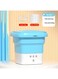 Generic Portable Folding Mini Washing Machine - 6.5L/8L Small Foldable Laundry Tub For Socks, Underwear, Baby Clothes &amp; Travel - Compact Automatic Washer With 1, 5, And 10-Minute Timer Settings
