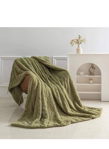 Baig Bedding Waffle Plush Multifunctional Blanket Warm Soft Tuff Blanket Suitable Velvet 200*230cm Breathable