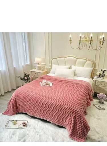 Baig Bedding Waffle Plush Multifunctional Blanket Warm Soft Tuff Blanket Suitable Velvet 200*230cm Breathable