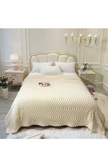 Baig Bedding Waffle Plush Multifunctional Blanket Warm Soft Tuff Blanket Suitable Velvet 200*230cm Breathable
