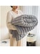 Baig Faux Fur Blanket Thick Warm Rabbit Hair Gray Plush Soft Plaid Throw Blanket For Double Bed Winter Sofa Cover 200*230cm
