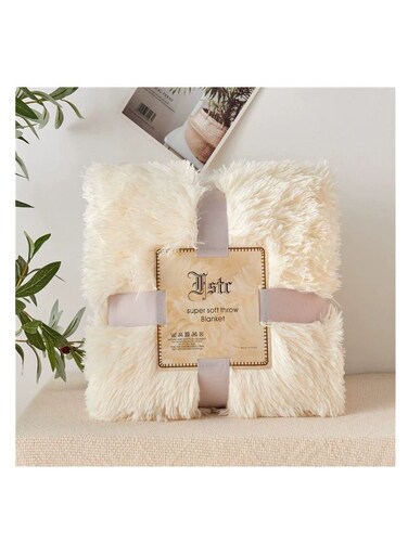 Baig Fluffy Faux Fur Bedspread Blankets For Sofa Beds Shaggy Sofa Throw Blanket Sofa Soft Plush Bed Covers Baby Blanket 160X130cm
