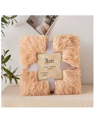 Baig Fluffy Faux Fur Bedspread Blankets For Sofa Beds Sofa Throw Blanket Sofa Soft Plush Bed Cover Baby Blanket 160X130cm