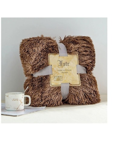 Baig Fluffy Faux Fur Bedspread Blankets For Sofa Beds Sofa Throw Blanket Sofa Soft Plush Bed Cover Baby Blanket 160X130cm