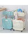 Generic 2-Tier Rolling Laundry Basket &amp; Bathroom Organizer - Multi-Purpose Utility Cart With Detachable Basket And Top Shelf - Space-Saving Storage Trolley With Wheels For Laundry Room And Bathroom