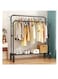 Generic Simple Coat Rack Clothing Rack Drying Rack Floor Standing Clothes Hanging Storage Home Furniture Telescopic Mobile Cloth Rail