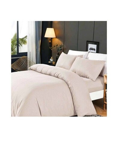 طقم غطاء لحاف مفرد عام بنمط كلاسيكي (غطاء لحاف واحد 160 * 210 سم + شرشف سرير مثبت 120 × 200 * 30 سم + 2 غطاء وسادة)