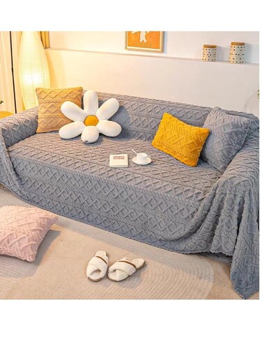 بطانية أريكة سميكة وناعمة من بايغ، مقاومة للغبار وخدوش القطط، بطانية أريكة متعددة الاستخدامات، منشفة أريكة لغرفة المعيشة وغرفة النوم والسرير والأريكة