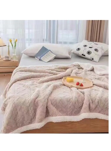 بطانية مخملية الملمس - بطانية فائقة النعومة - راحة فائقة من الفلانيل، مقاس كينج 230 × 200 سم